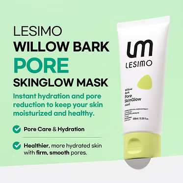 [Lesimo] Willow Bark Pore Skinglow Mask